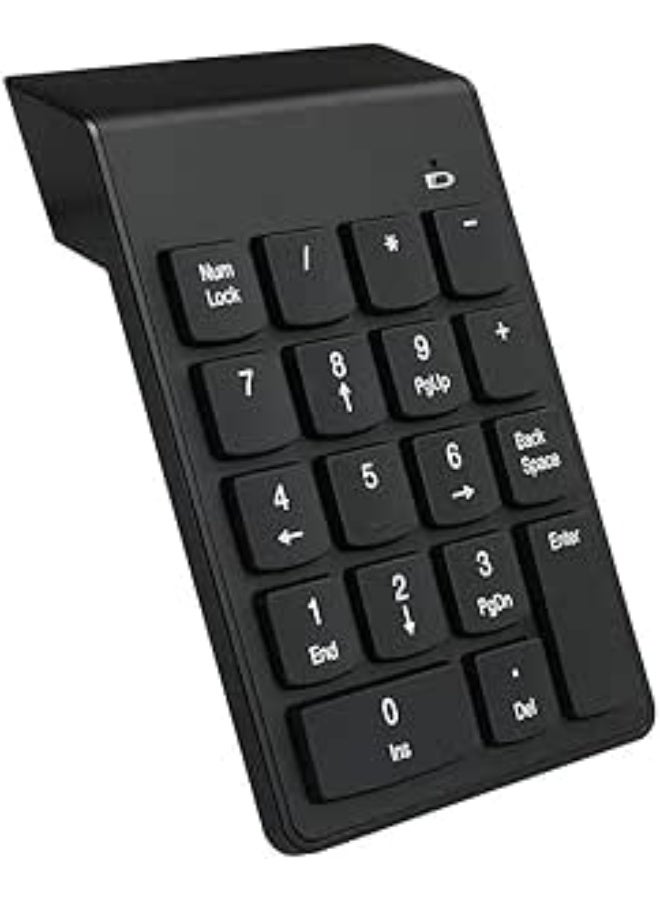Wireless Numeric Keypad 18 Keys for Laptop and Desktop – Cordless Number Keyboard Pad for Office Use - Image 1